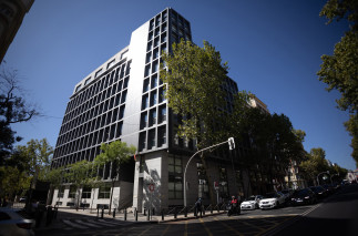 Fachada de la sede de la Audiencia Nacional, a 26 de septiembre de 2025, en Madrid (España).