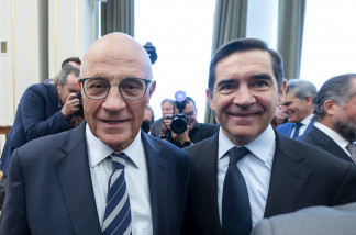 EuropaPress 6232715 presidente bbva carlos torres vila presidente banco sabadell josep oliu