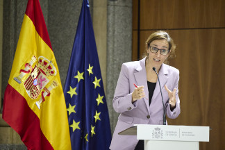 La ministra de Sanidad, Mónica García preside el evento conmemorativo de los 40 Años de la Legalización del Aborto en España, en el Ministerio de Igualdad, a 29 de septiembre de 2025, en Madrid (