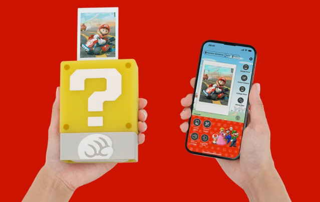 Instax mini Link para Nintendo Switch y la funda inspitada en Super Mario para instax mini Link 3
