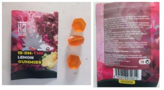 Alerta por la presencia de cannabinoides en dos productos de confitería procedentes de la República Checa