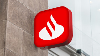 Archivo - Logo de Banco Santander.