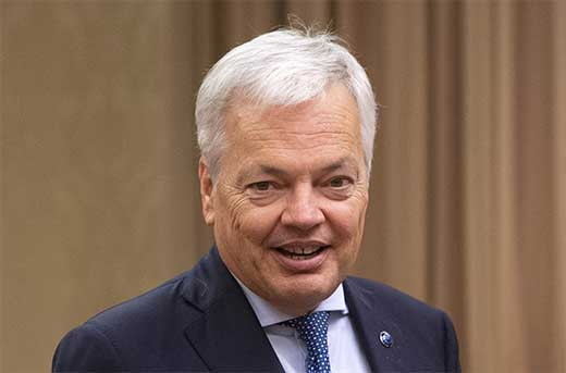 Comisario europeo responsable justicia didier reynders comparece comision