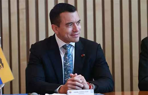 El presidente de Ecuador