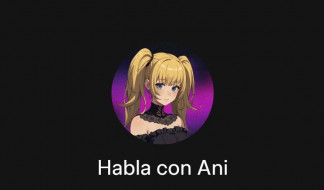 Ani, uno de los avatares animados de Grok