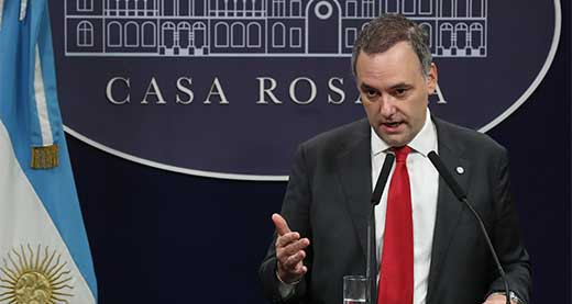 Portavoz gobierno argentina manuel adorni ofrece declaracion institucional