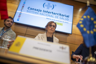 La ministra de Sanidad, Mónica García