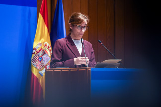 La ministra de Sanidad, Mónica García, inaugura la 16TH European Healthcare Fraud & Corruption Network Conference en el Ministerio de Sanidad, a 13 de noviembre de 2025, en Madrid (España). La conf