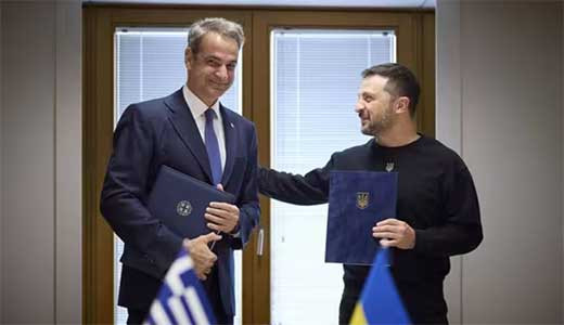 Zelenski y Mitsotakis 