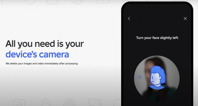 Verificación de edad mediante estimación facial de Roblox.