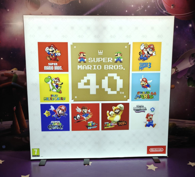 Celebración del 40 cumpleaños de Super Mario Bros con Nintendo España.