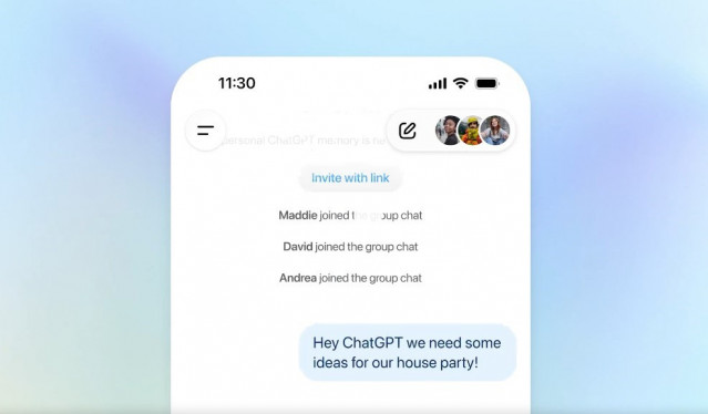 Chats grupales en ChatGPT.
