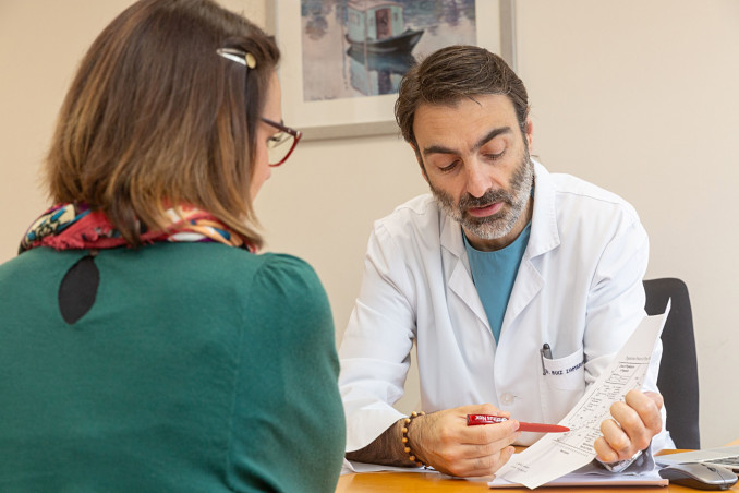 Consulta ginecólogo.