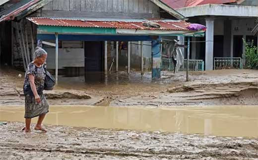 Las inundaciones en Indonesia