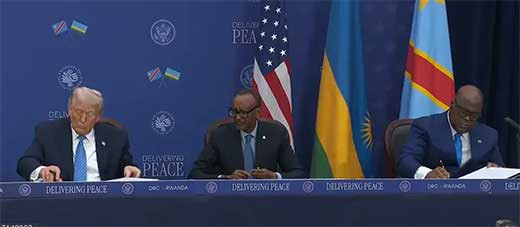 Los presidentes de RDC y Ruanda 