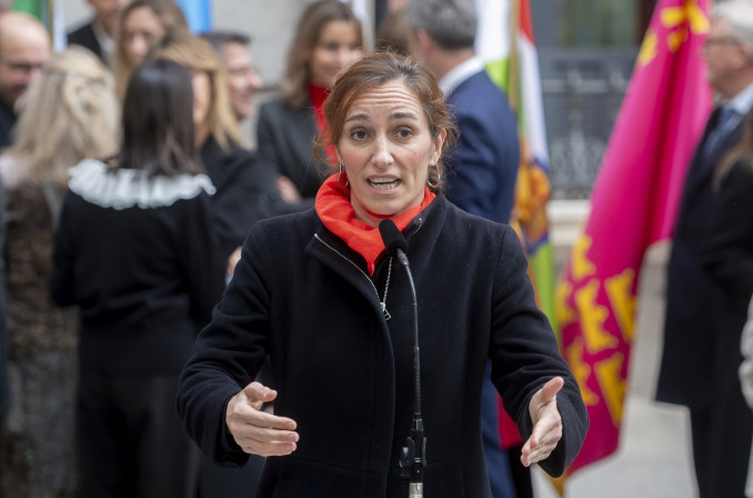 La ministra de Sanidad, Mónica García, durante el acto institucional por el Día de la Constitución, en el Congreso de los Diputados, a 6 de diciembre de 2025, en Madrid (España). Las Cortes Gener