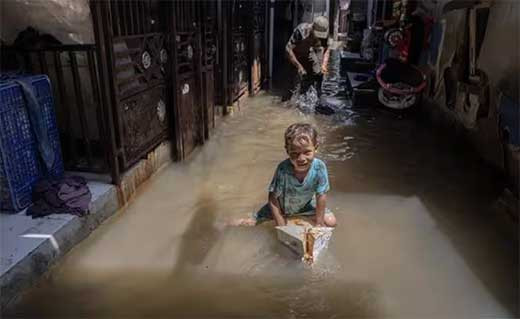 Las inundaciones dejan