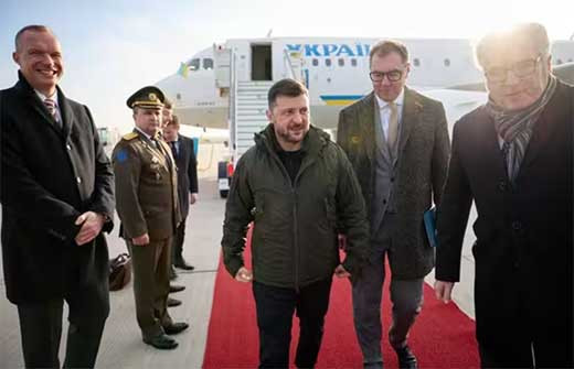 Zelenski llega a Alemania