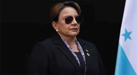 La presidenta de Honduras