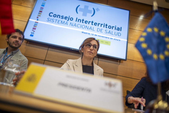 Archivo - Imagen de la ministra de Sanidad, Mónica García, en el CISNS de este miércoles.