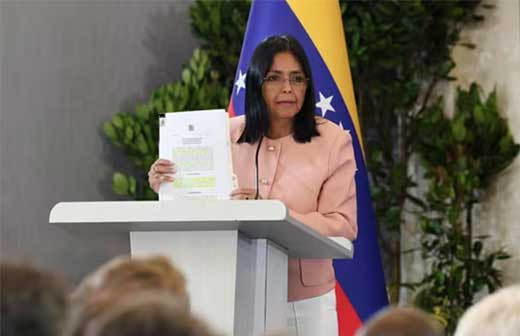 Delcy Rodriu0301guez invita