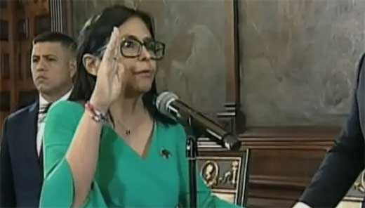 Delcy Rodriu0301guez es investida