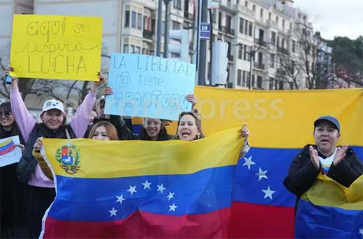 Venezolanos celebran en Bilbao