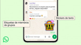 Whatsapp presenta las etiquetas de miembro y los stickers de texto