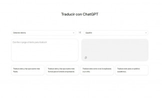 La nueva herramienta de OpenAI ChatGPT Translate.