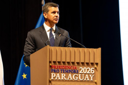 El presidente de Paraguay, Santiago Peña