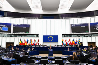 Archivo - Vista general del hemiciclo del Parlamento Europeo en su sede de Estrasburgo (Francia)