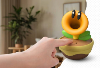 Imagen promocional de la nueva flor parlante de Nintendo.