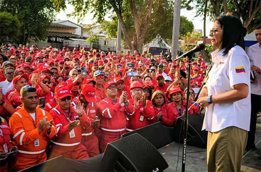 Delcy Rodriu0301guez anuncia el cierre de un primer