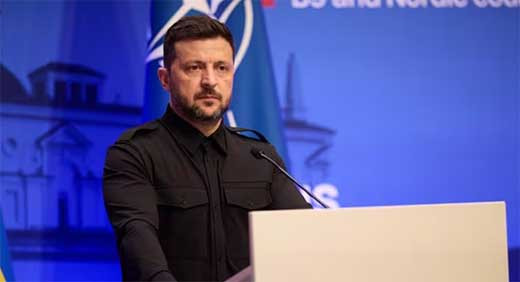 Zelenski llega a Vilna
