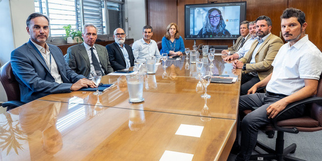 El directorio del Banco Central de Uruguay, durante la reunión sobre política monetaria de este 26 de enero de 2026.