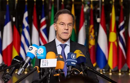 Rutte insta a la UE a flexibilizar el preu0301stamo de 90.000 millones para que Ucrania compre armas a EEUU