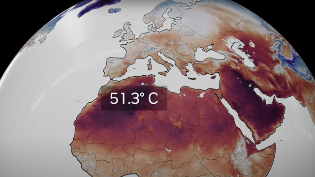 Imagen de la aplicación FourCastNet dentro del modelo Earth-2 de Nvidia.