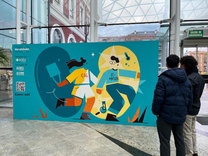 Imagen del mural que forma parte de la campaña.