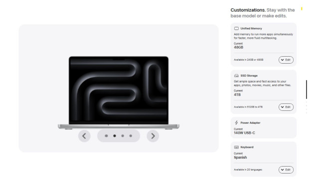 Personalización de los ordenadores Mac de Apple.