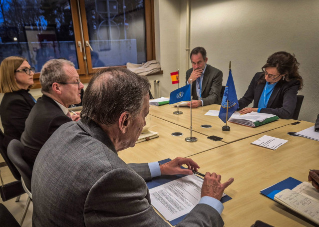 Imagen de la reunión del Consejo Ejecutivo de la Organización Mundial de la Salud.