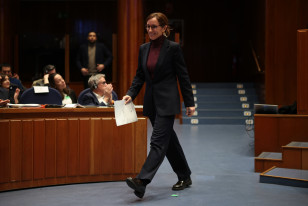 La ministra de Sanidad, Mónica García, inaugura el Primer Encuentro del Clúster y capacitación para el uso de instrumentos de la UE, a 29 de enero de 2026, en Madrid (España).