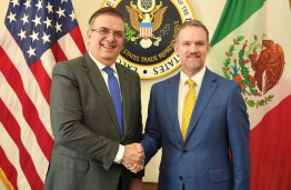 El secretario de Economía de México, Marcelo Ebrard, y el representante comercial de Estados Unidos, Jamieson Greer.