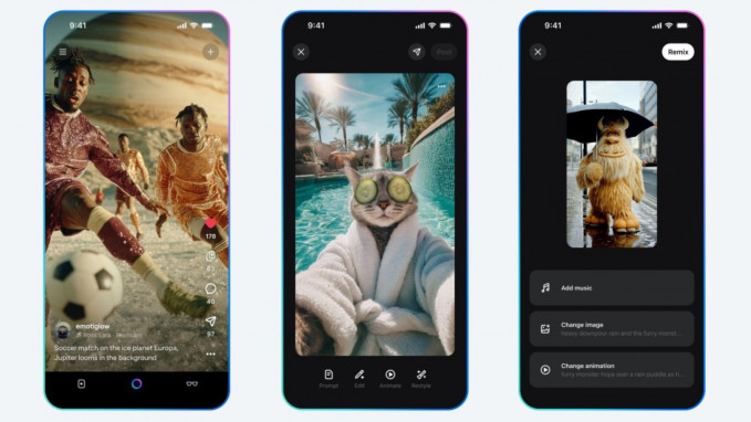 Aplicación Vibes de Meta.