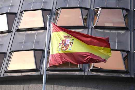 Bandera espana frente s