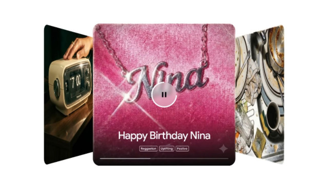 Generación de pistas musicales con Lyria 3 en Gemini.