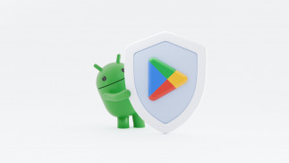 Ilustración de seguridad en la Play Store de Google.