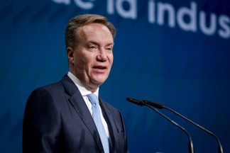 Archivo - El presidente del Foro Económico Mundial (FEM), Borge Brende durante un acto en Madrid el pasado septiembre.