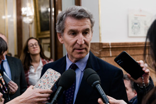 EuropaPress 7319496 presidente pp alberto nunez feijoo atiende medios comunicacion llegada