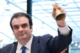 El presidente del Eurogrupo, Kyriakos Pierrakakis.