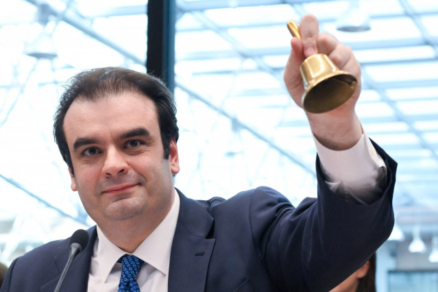 El presidente del Eurogrupo, Kyriakos Pierrakakis.